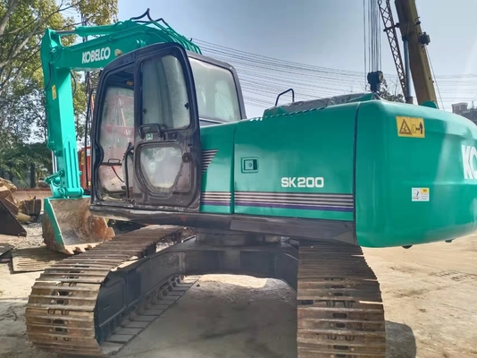 Япония Использованный экскаватор Kobelco SK200 с оригинальной краской и гидравлическим клапаном Liyuan