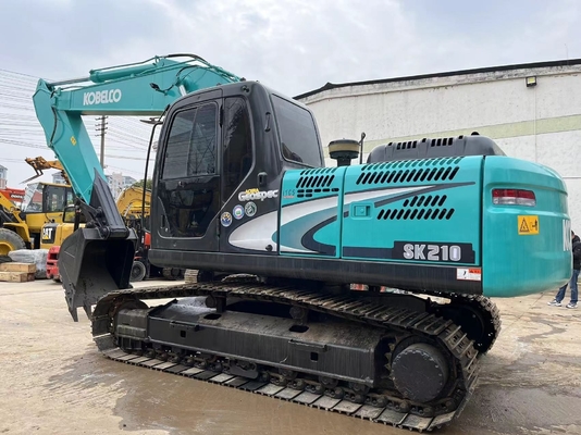 Использованный кашильщик Kobelco SK210LC с оригинальной краской и гидравлическим насосом Liyuan из Японии