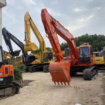 22 ТОНА Рабочая масса Использованный экскаватор Doosan DX225LC с оригинальным гидравлическим клапаном
