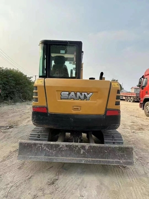 5Тонный экскаватор с ползучей ручкой использованный Sany SY55 оригинальная краска гидравлический экскаватор среднего размера