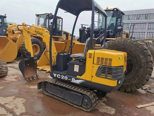 20 кВт Ючай YC20-8 мини экскаватор 2 тонны низкий рабочий час 0-2000 экскаватор с ползучей