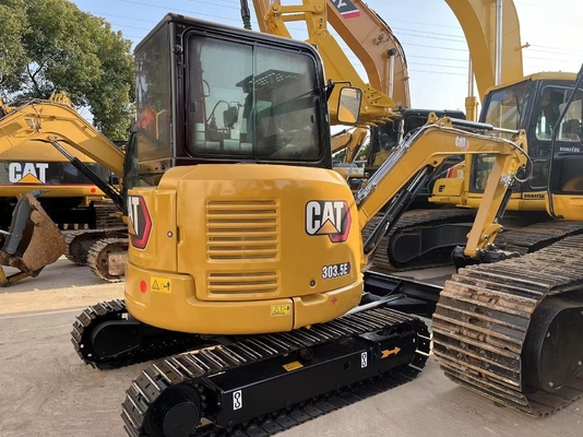 Желтый CAT 303.5 Подержанный экскаватор с японским двигателем в хорошем состоянии