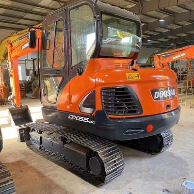2022 Doosan DX55-9C Подержанный гидравлический копальщик с оригинальным гидравлическим клапаном