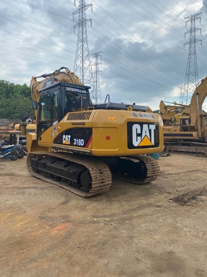 18000 кг Подержанный экскаватор Cat 318d с хорошим состоянием и оригинальным японским двигателем