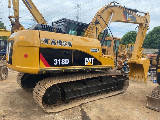 18000 кг Подержанный экскаватор Cat 318d с хорошим состоянием и оригинальным японским двигателем