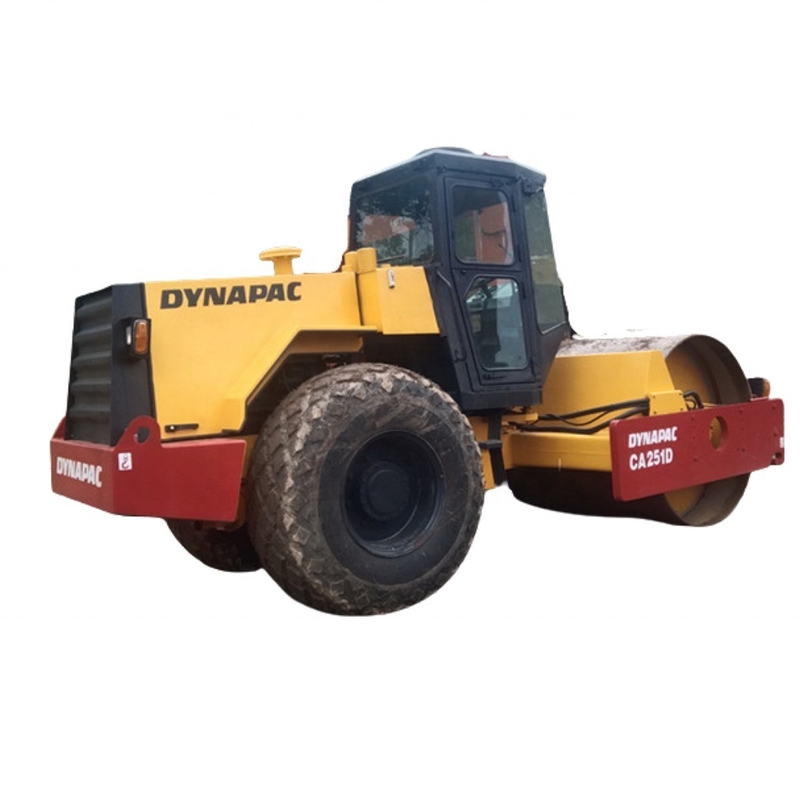 Использованный 9TON Япония EPA двигатель CA251 Гидравлический дорожный ролик Dynapac CA251 оригинальная краска