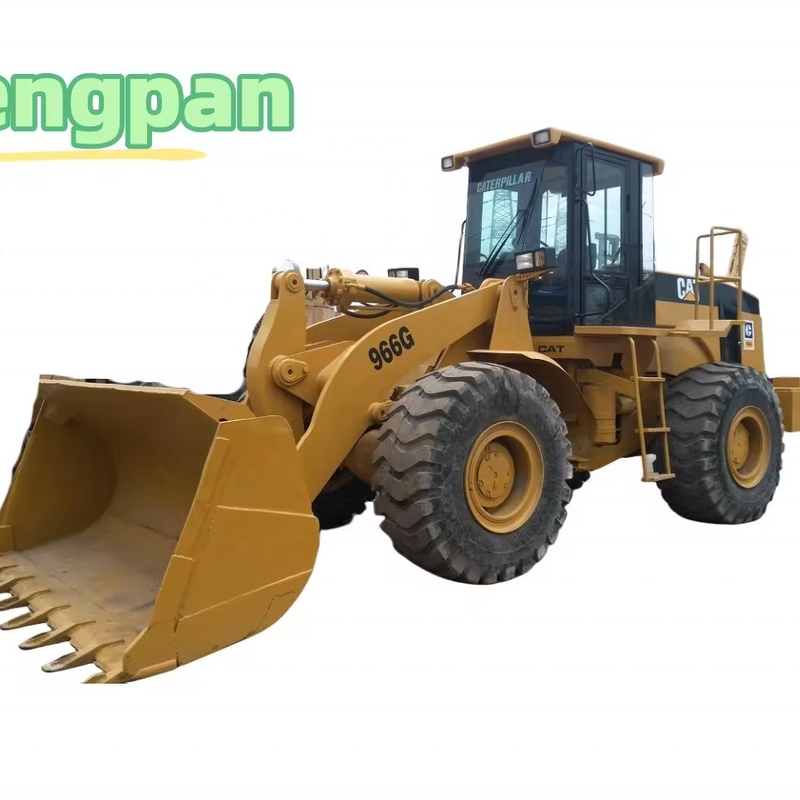 11000 12000 кг масса машины Использованный колесный погрузчик CAT 966G с гидравлическим насосом Nabtesco