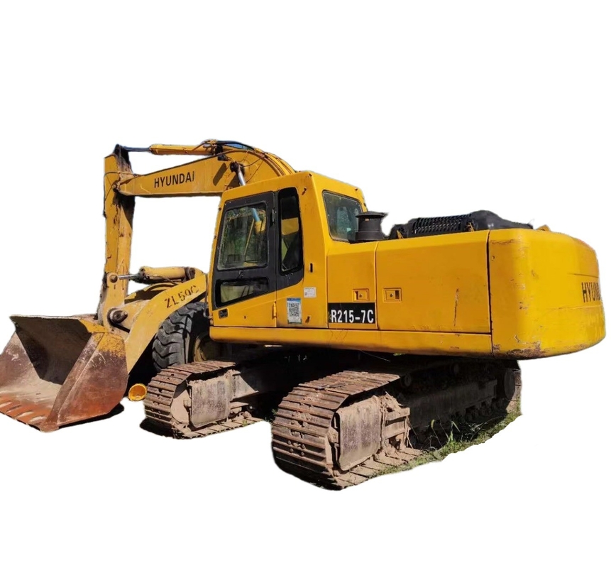 Двигатель EPA R215-7C Hyundai экскаватор с использованной оригинальной краской и низкими часами