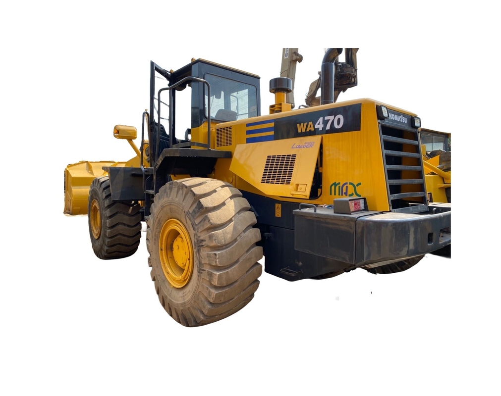 Передний погрузчик Komatsu WA470 Колесный погрузчик для строительных работ используется 7ТОН номинальной нагрузки