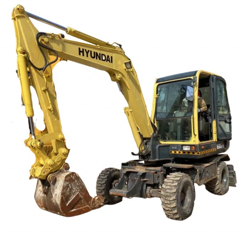 Hyundai 60w-9 Использованная Корея Оригинальный 6тонный экскаватор Crawler Digger 6000 кг Машины вес