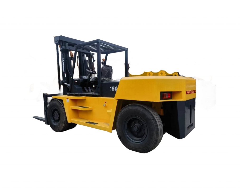 Доступный USED 96KW вилочный погрузчик TCM FD15ton EPA двигатель гидравлический вилочный погрузчик KOMATSU FD15on