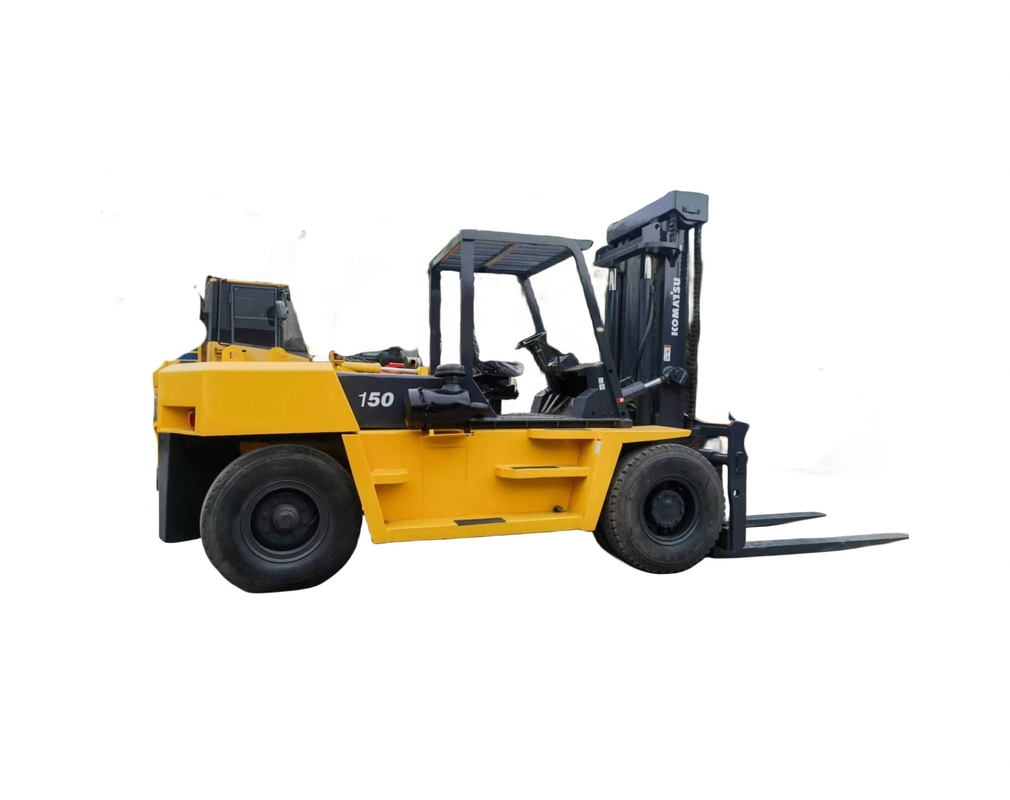 Япония Оригинальный Komatsu FD150 15 тонн подержанный дизельный вилочный погрузчик с небольшим рабочим временем