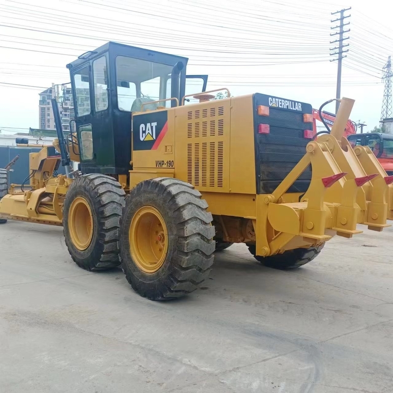 Подержанный CAT140K Motor Grader Оригинальный цвет Использованная инженерная строительная техника