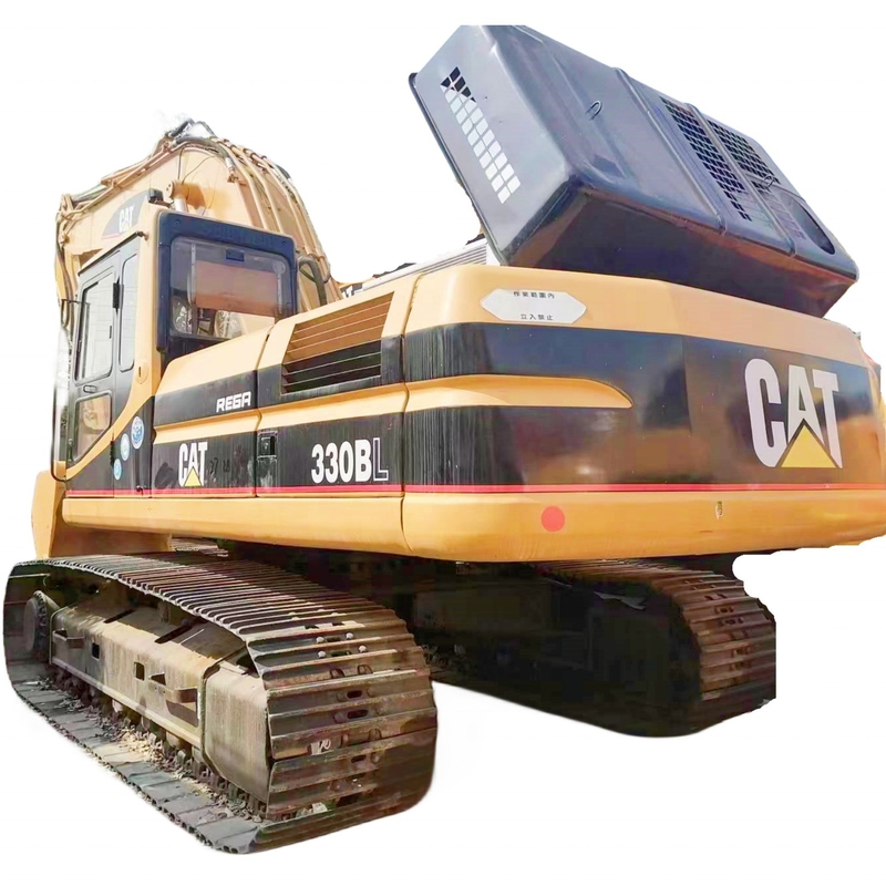 30-тонный эксплуатируемый экскаватор Caterpillar 330BL с емкостью в 0.2 м3 и оригинальной краской
