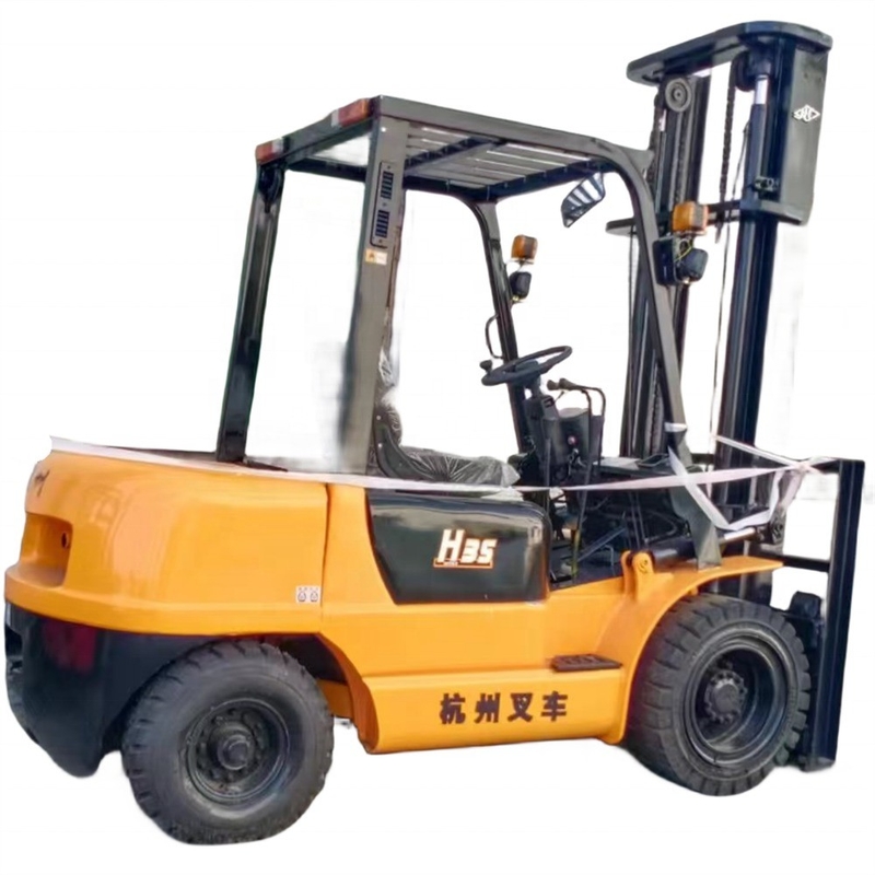 Оригинальный двигатель Hangcha H35 3,5 тонны с кирпичной клипом Использованный вилочный погрузчик 3000 кг