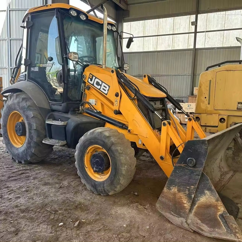 Японская оригинальная краска JCB 3CX буровая установка с двигателем CAT в отличном состоянии