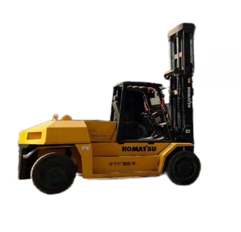 10 тонн низкие часы Komatsu FD100 вилочный погрузчик Тяжелое оборудование с хорошей грузоподъемностью