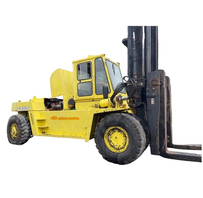 32тонный KOMATSU FD320 Дизельный вилочный погрузчик с ручной эксплуатацией и низким рабочим временем