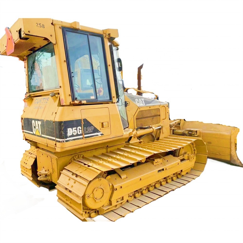 Использованный оригинальный японский бульдозер CAT D5G с двигателем Cat мощностью 67 kW и оригинальным двигателем