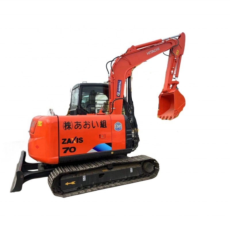 Использованный экскаватор Hitachi ZX70 оригинальная краска Япония EPA двигатель с гидравлическим цилиндром CAT