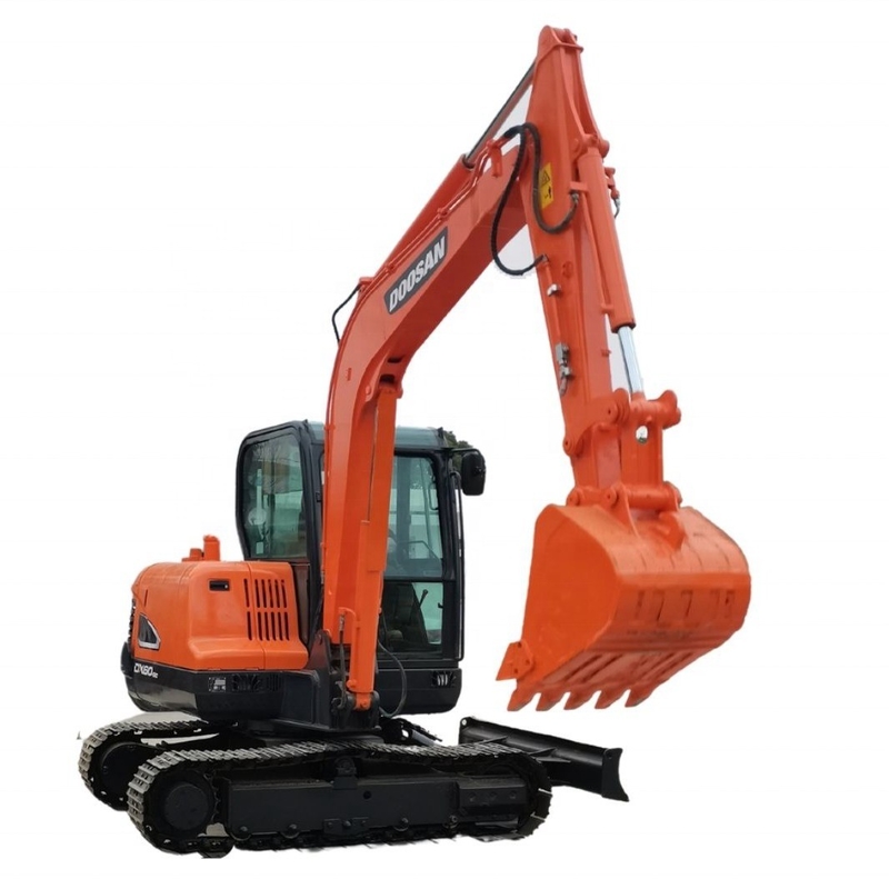 Подержанный экскаватор Doosan DX60 В хорошем состоянии Подержанный экскаватор Рабочие часы 0-2000