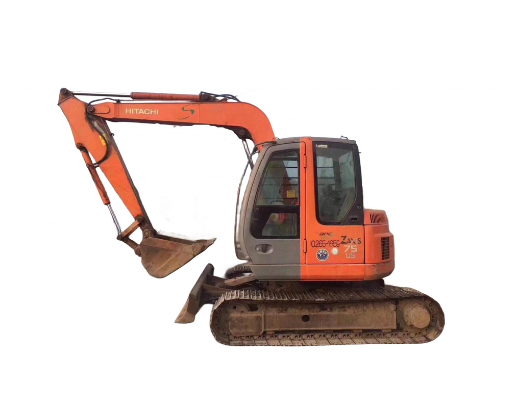 Использованный экскаватор Hitachi ZX75us с оригинальным японским двигателем и в отличном состоянии