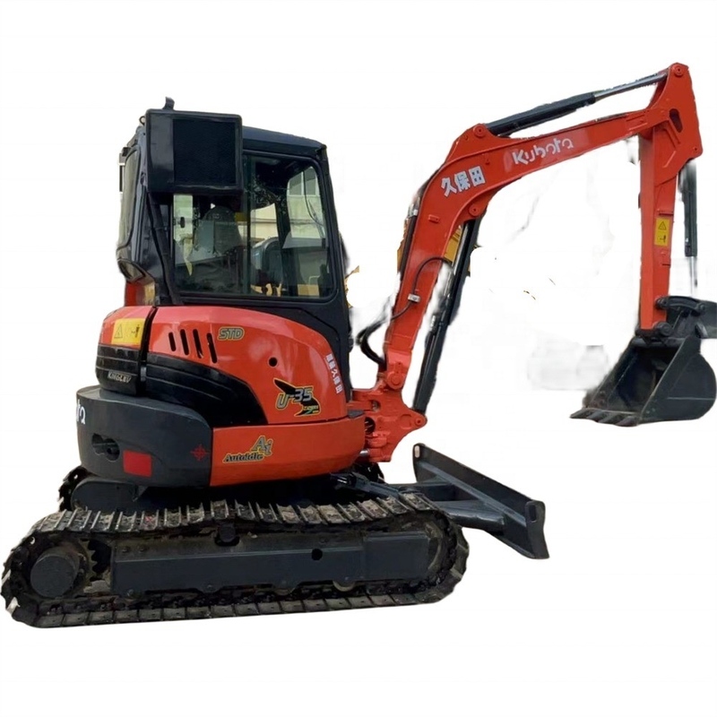 Подержанный гидравлический экскаватор Kubota U35 с конструкцией Crawlerl и низким рабочим временем