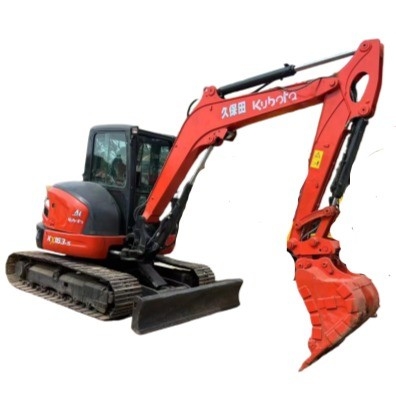 6-тонный экскаватор KUBOTA KX163 с небольшим рабочим временем и оригинальным японским гидравлическим насосом