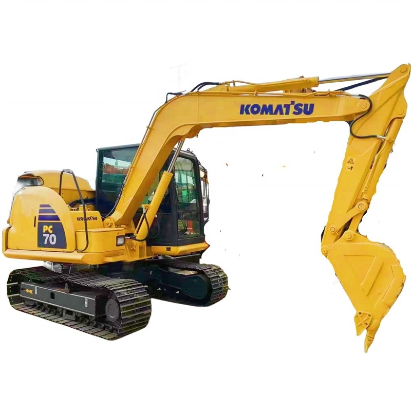 Японский производитель Komatsu Использованный экскаватор 7 тонн Komatsu PC70 Экскаваторная машина Вес 7000 кг