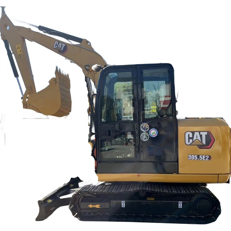 CAT 305.5E2 Экскаватор на Caterpillar 34кВт Использованный экскаватор с ползучей ручкой 0-2000 рабочих часов