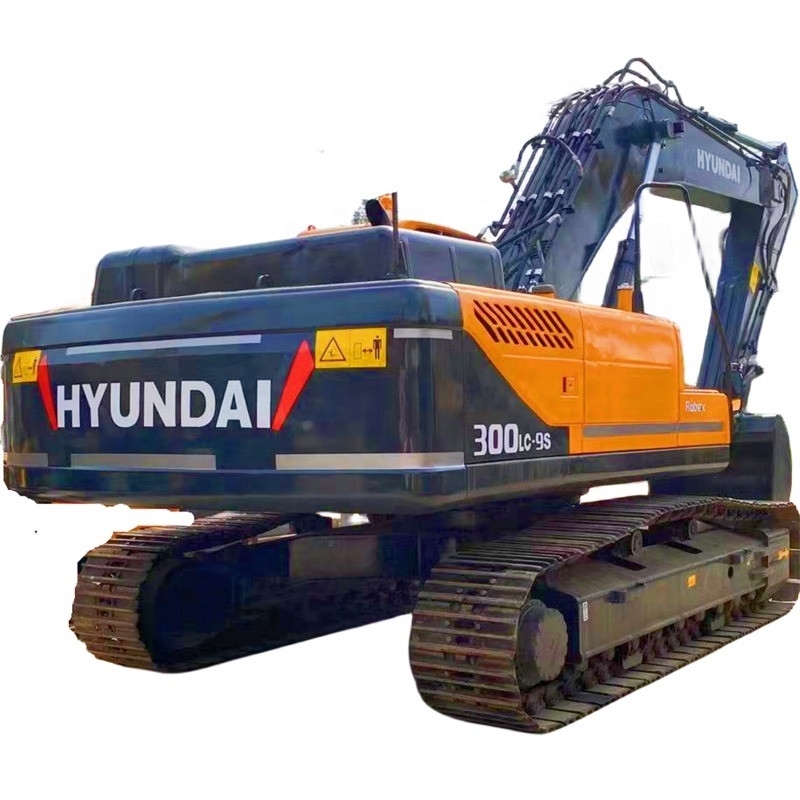 Подержанный экскаватор Hyundai 300lc-9s Использованный экскаватор с оригинальным цветом и дизельным двигателем