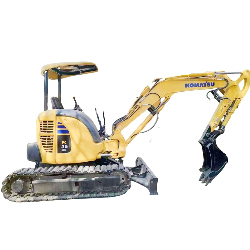 Оригинальный цвет Komatsu Pc35MR Бутик Подержанный экскаватор PC35 в хорошем состоянии