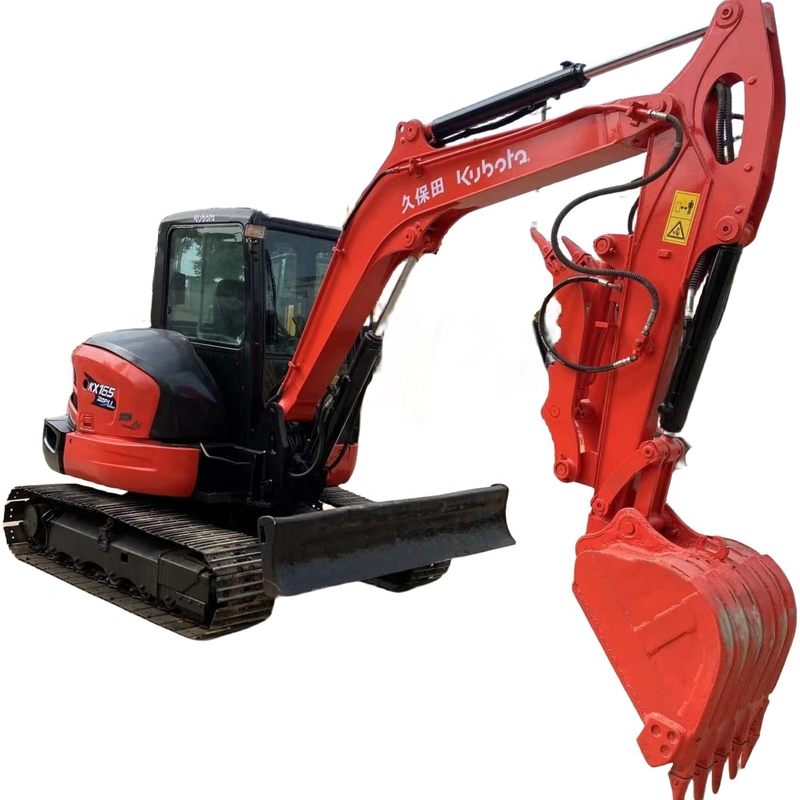 Использованный экскаватор Кубота KX165-5 в хорошем состоянии, оригинальный японский, рабочая масса 6 тонн.