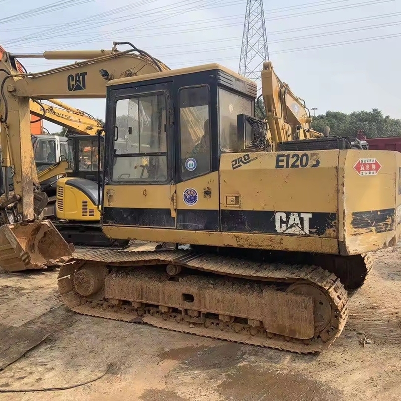 Низкие рабочие часы CAT E120B Экскаватор для полёта Использованный экскаватор в хорошем состоянии