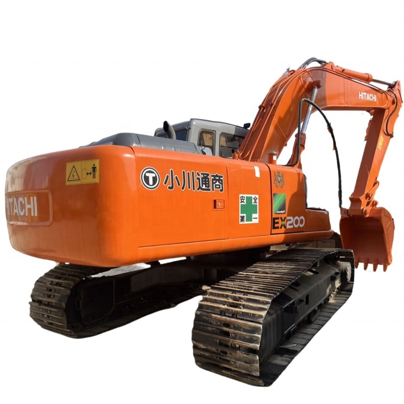 Использованный экскаватор HITACHI EX200 Zaxis 120-6 с двигателем ISUZU и гидравлическим клапаном Vickers