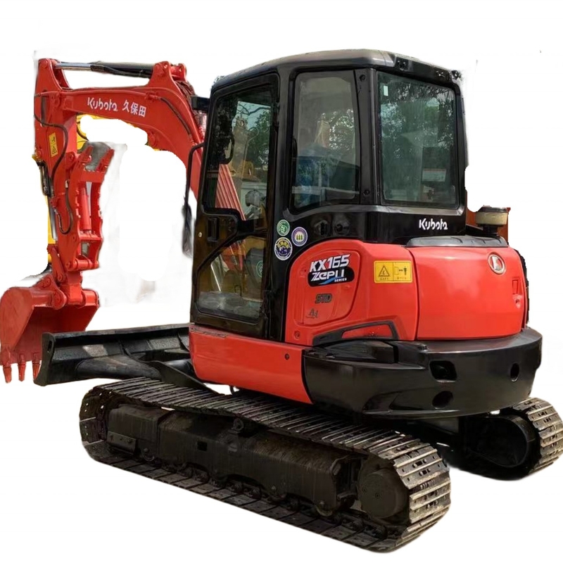Низкий рабочий час 6тонный экскаватор KUBOTA KX165-5 оригинальный из Японии гидравлический мини-экскаватор