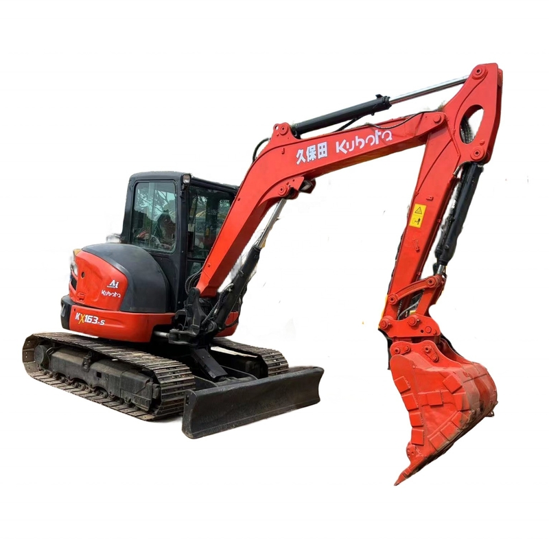 Япония двигатель в хорошем состоянии Подержанный экскаватор Kubota KX163-5 с низким рабочим временем