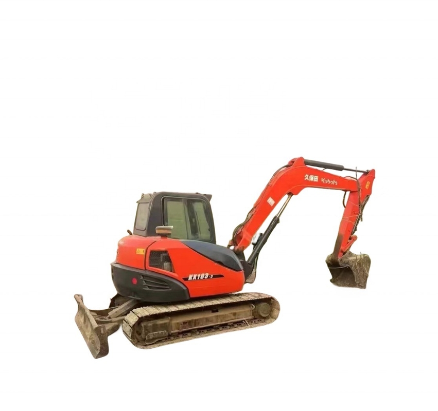 Подержанный экскаватор Kubota KX183-3 с японским двигателем и гидравлическим цилиндром Liyuan