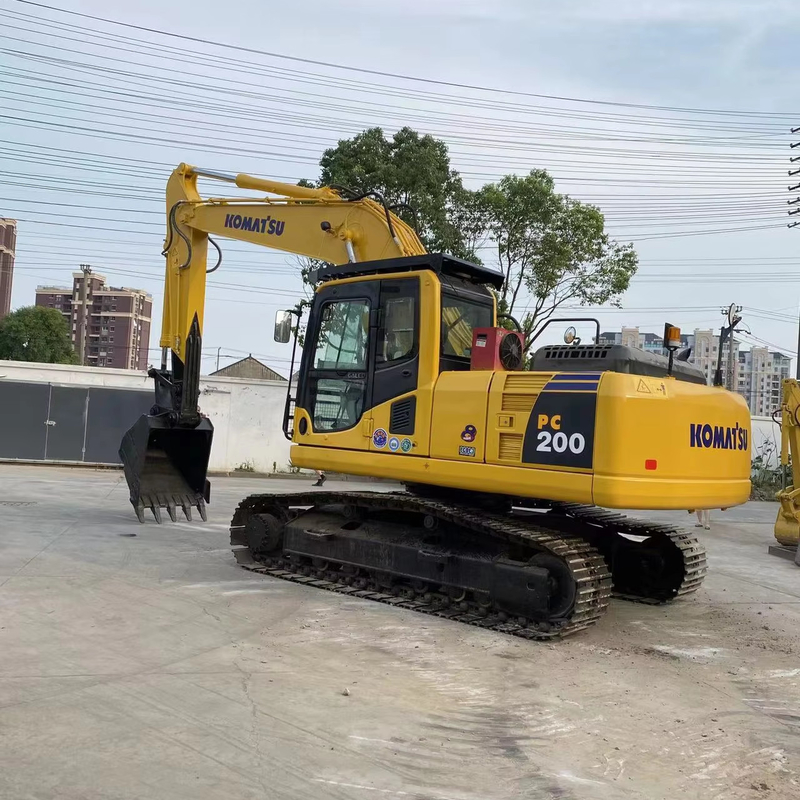Оригинальный KOMATSU PC200-8 вторая рука 20 тонны ползающий экскаватор с низким рабочим временем