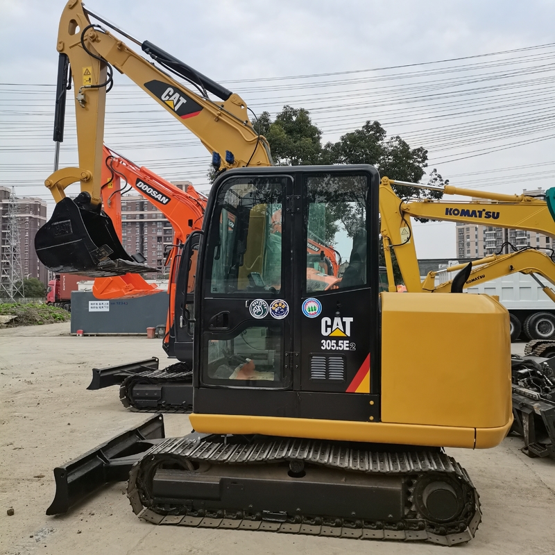 CAT305 Использованный экскаватор 5тонный экскаватор с другими гидравлическими цилиндрами и ведрами