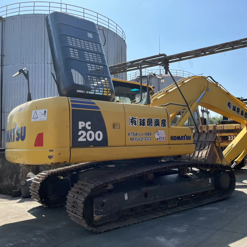 Год 2021 Использованный экскаватор Komatsu PC200 20TON Crawler Excavator с оригинальной краской