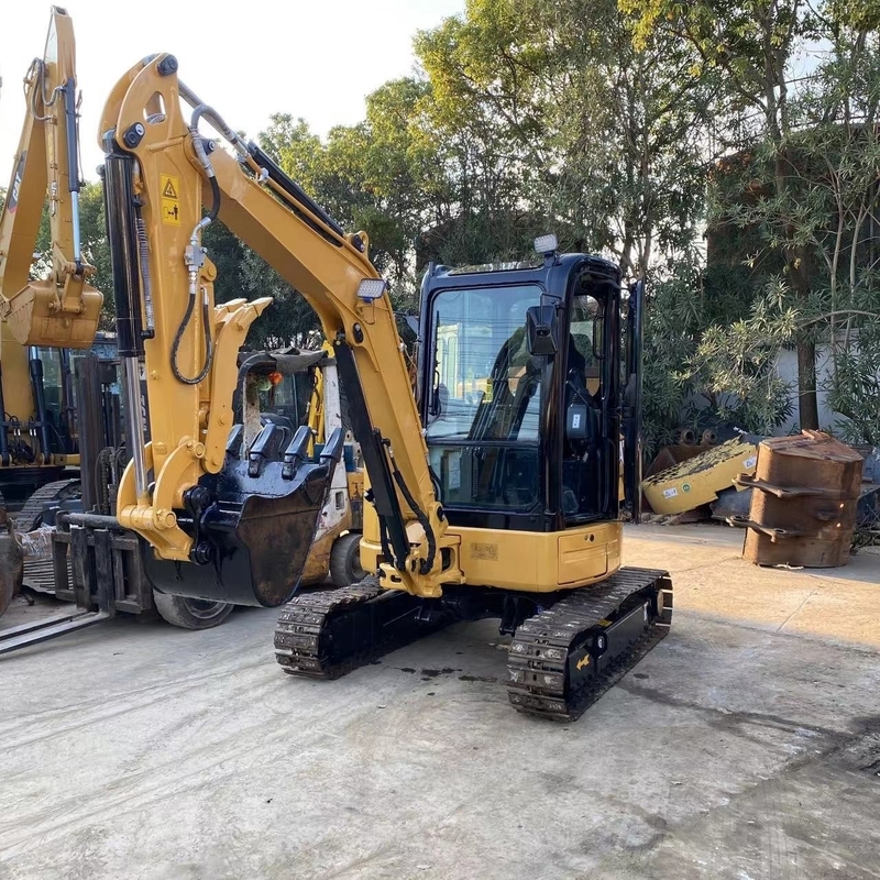 Желтый CAT 303.5 Подержанный экскаватор с японским двигателем в хорошем состоянии