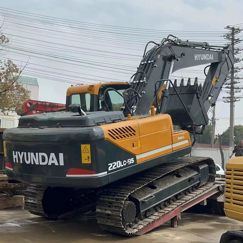 Hyundai 220LC-9s Использованный экскаватор с оригинальным цветом и в отличном состоянии в Корее