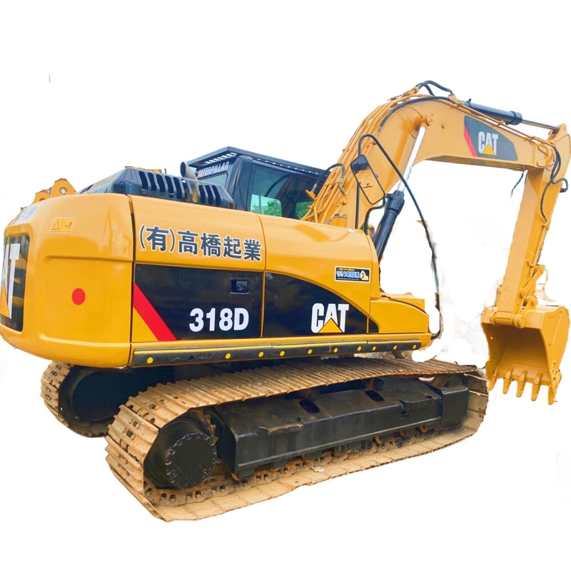 18000 кг Подержанный экскаватор Cat 318d с хорошим состоянием и оригинальным японским двигателем